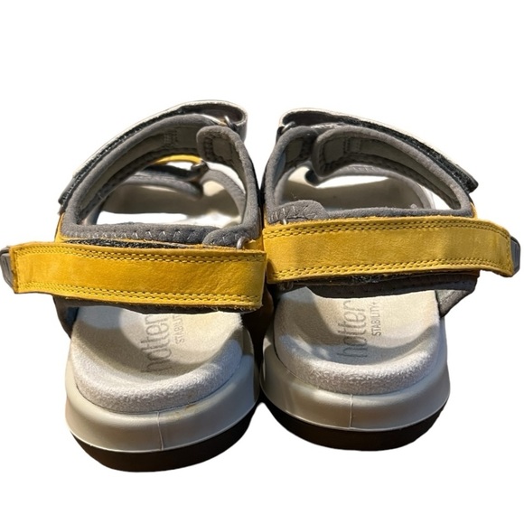 Hotter Stability Walk II Sandals Leather Multi-Color White Yellow Black Size 7 - Picture 5 of 12